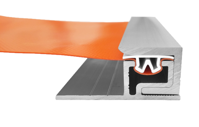 Plane spannen ohne Konfektionieren, banner spannen, banner montieren, Mesh spannen, Schlagtechnik banner, Klemmleisten